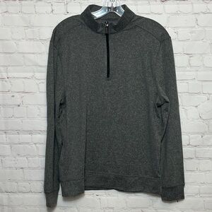Greg Norman Gray Quarter-Zip Sweater